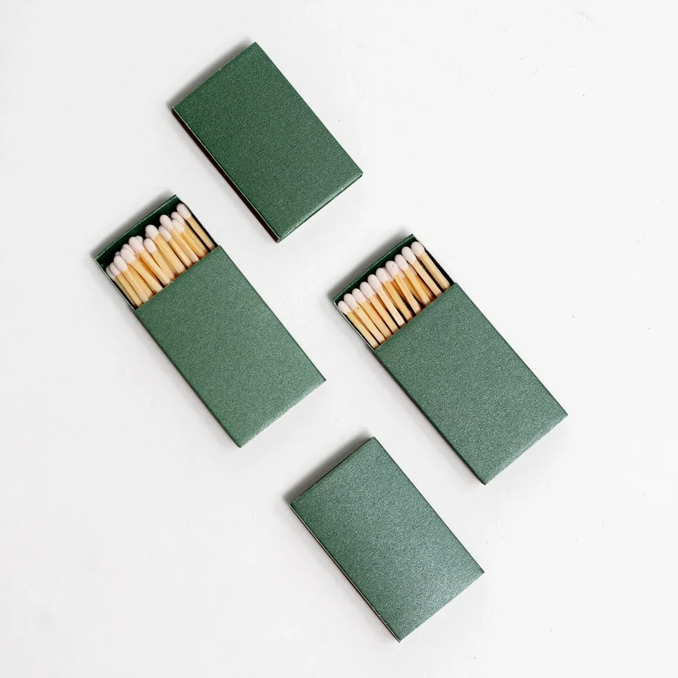 fern green box of matches