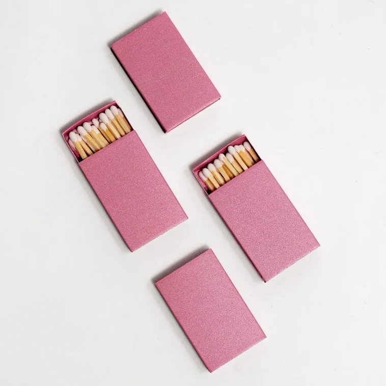 rose pink box of matches