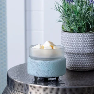 wax warmer on table with wax melts